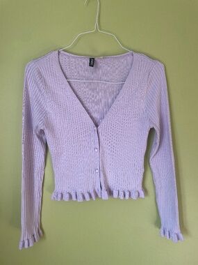 H&M purple cardigan